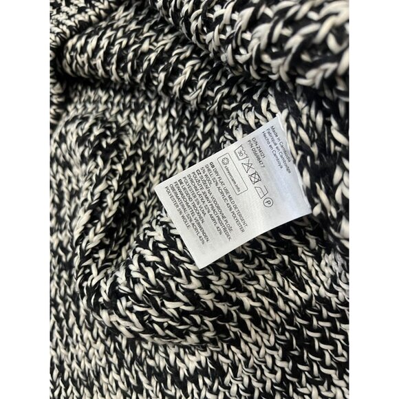 H&M Women's Wool Blend Sweater Black/White Chunky Knit Size Small NWT $29.99 - Picture 3 of 4